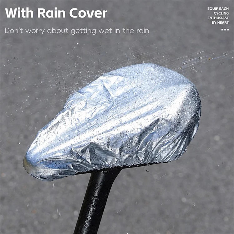 WEST BIKING YP0801223 Bike Saddle Cushion Shock-Absorbed Bicycle Seat Cover with Rain Cover
