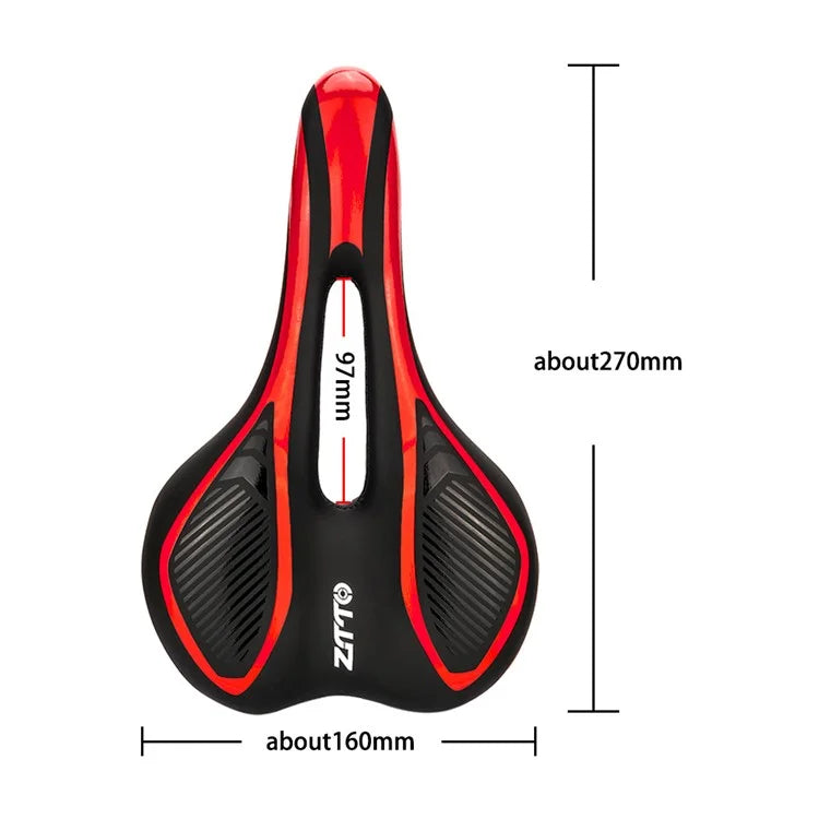 ZTTO 6219 Microfiber Leather Hollow Saddle Mountain Road Bicycle Seat Cushion