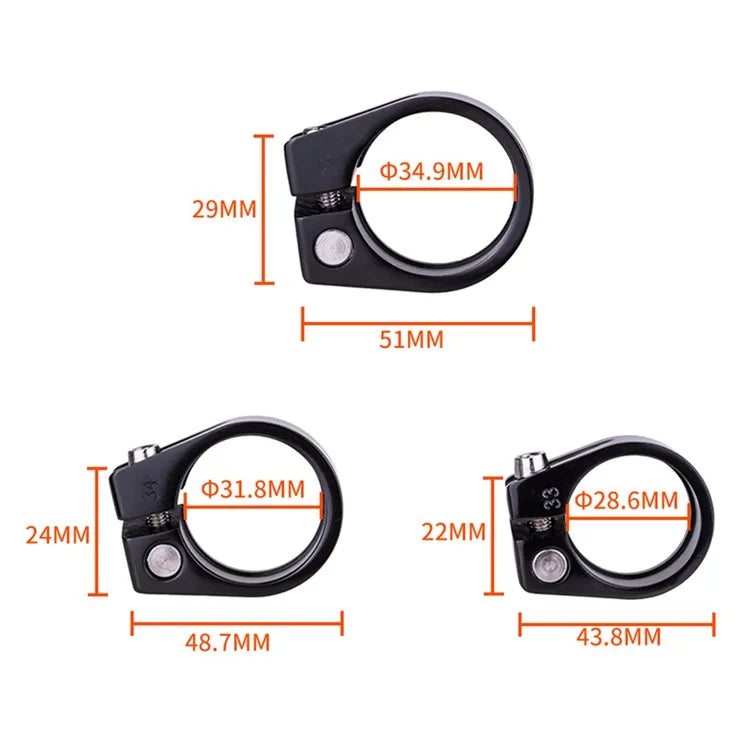 ZTTO JC205 Road Bike Seat Post Clamp Aluminum Alloy MTB Bicycle Seatpost Tube Clip