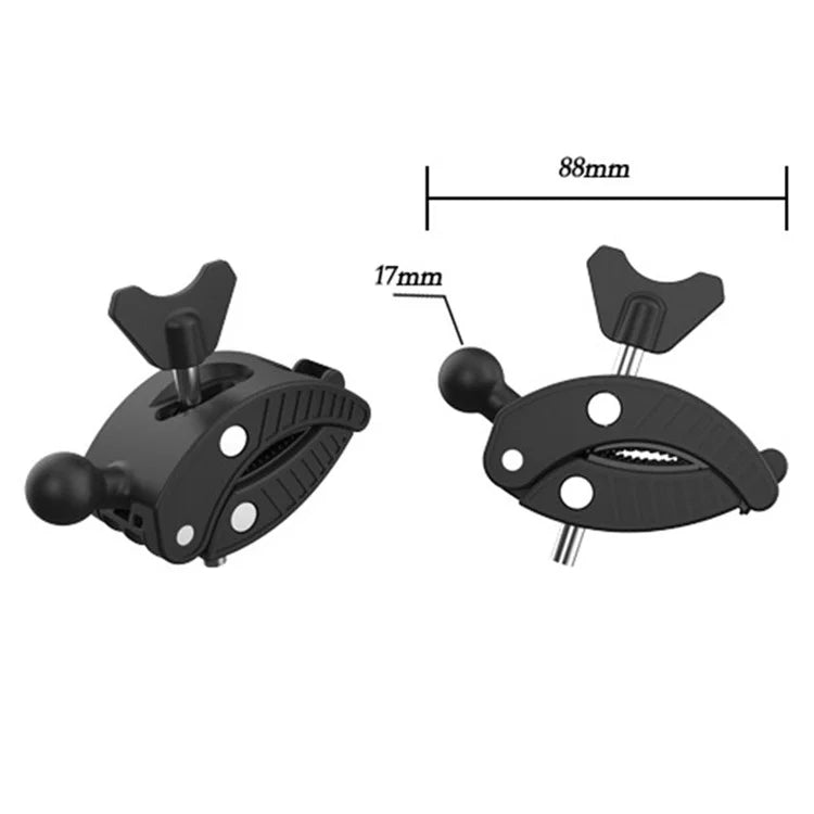 L101 17mm Ball Head Plastic+Metal Mount Base Phone Holder Accessory for Bike Motorcycle Stroller
