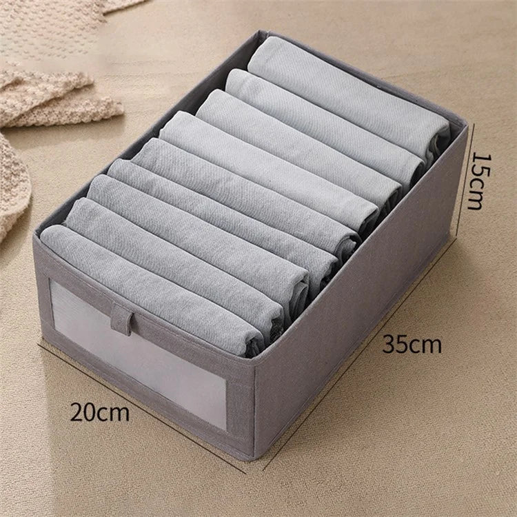Size M Clothes Storage Box Organizer with Clear Window for Wardrobe Closet
