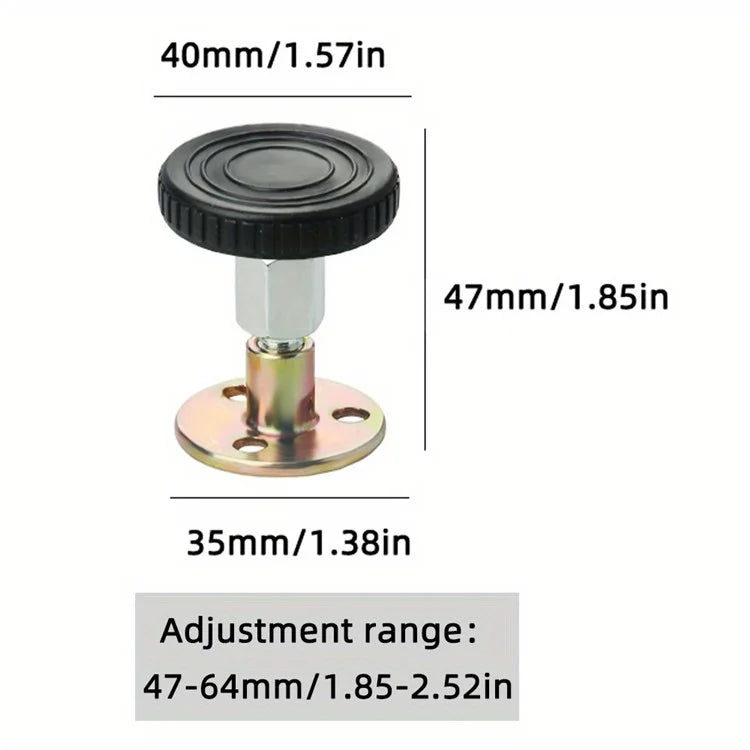 Adjustable 46-64mm Threaded Bed Frame Anti-Shake Tool Bed Headboard Stoppers Fixer