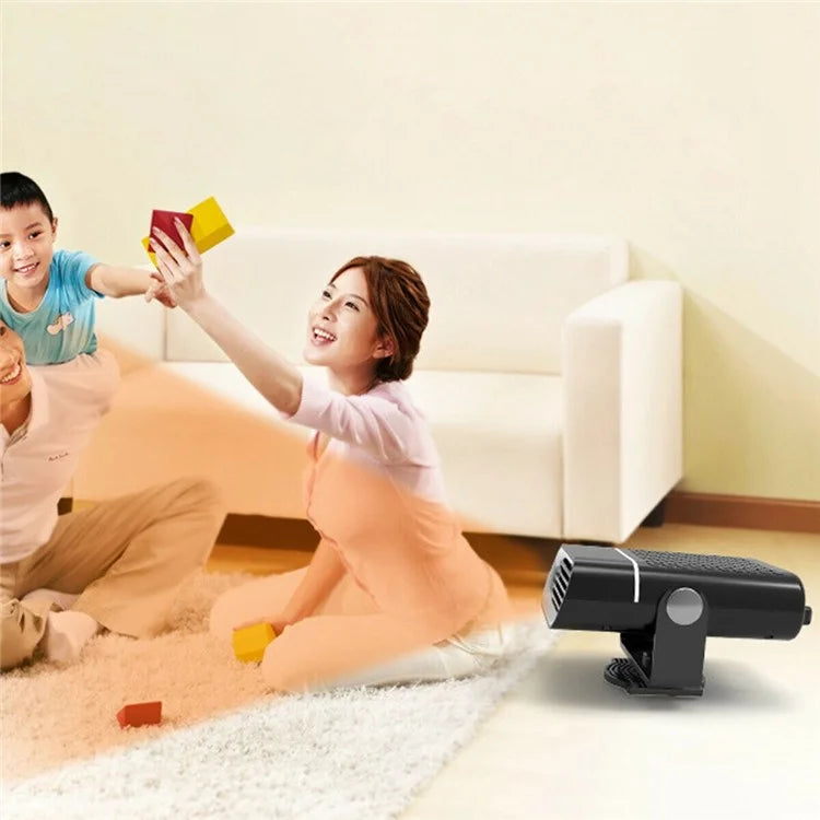 12V 2-in-1 Car Demister Heater Fan Adjustable Automobile Mounted Heater 120W Vehicle Heating Cooler Fan