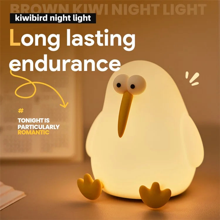 Kiwibird Night Light Warm Light Eye Protection Tap Dimmable Table Lamp for Bedroom