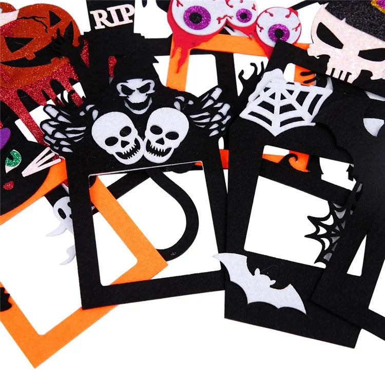8Pcs / Set Halloween Switch Sticker Bat Pumpkin Skull Decal Wallpaper for Living Room Bedroom Switch