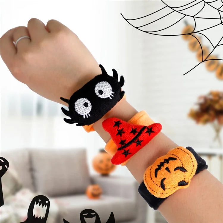 5Pcs / Set Halloween Slap Bracelets Slap Wristbands Party Bag Filler Kids Gift