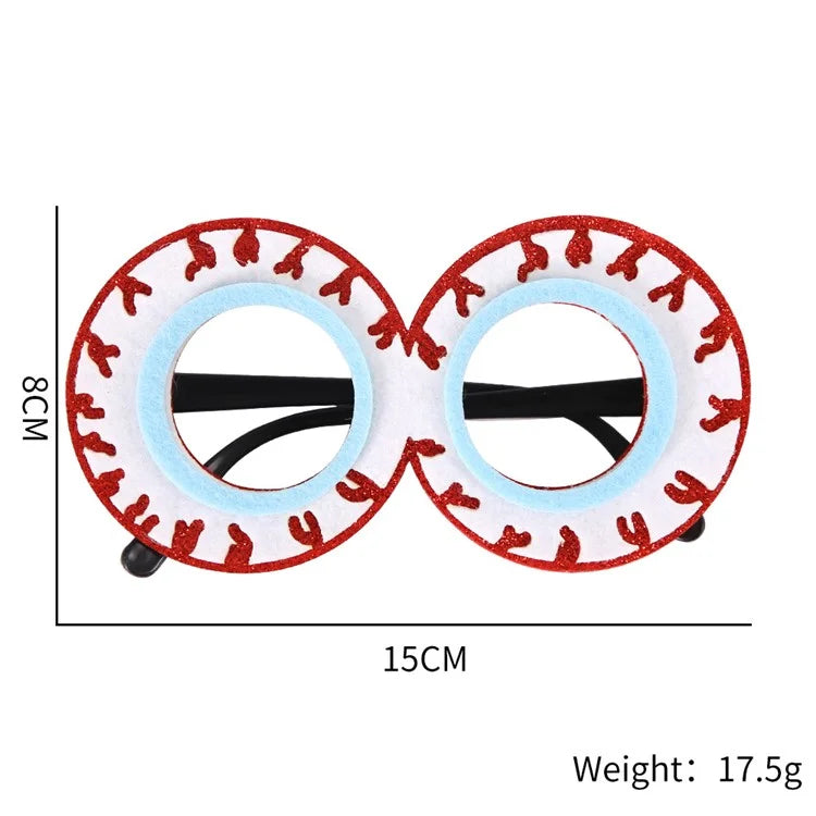 5Pcs / Set Halloween Eyeglasses Spider Pumpkin Ghost Bat Adult Kid Glasses Halloween Photo Props Frame