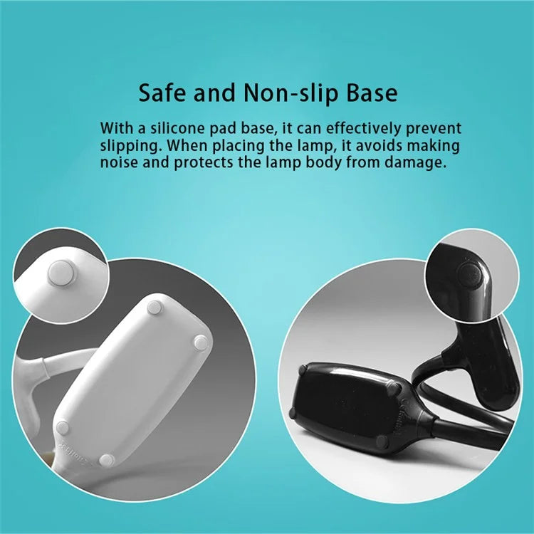 ST-8021 3 Color Temperature Clip-on LED Light Home Dormitory USB Charging Reading Lamp