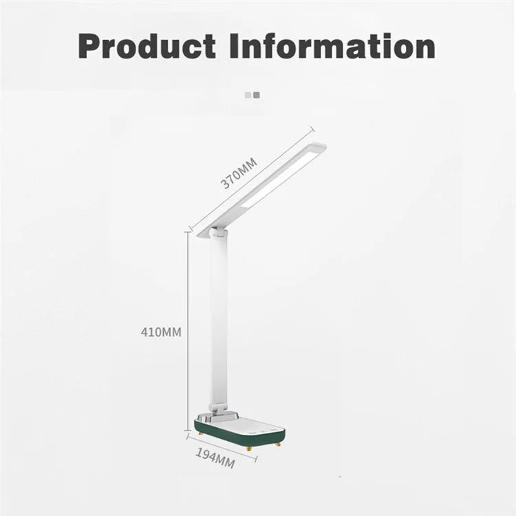 TB-76SWK Table Light Eye Care Touch Control LED Desk Lamp with 15W Wireless Charging Function