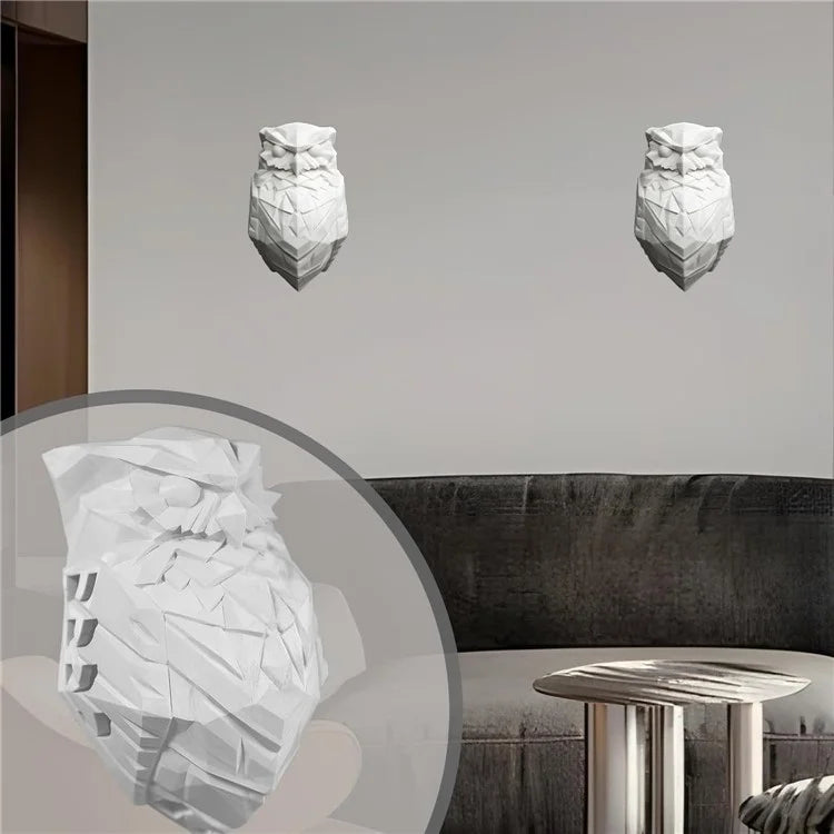 Owl Shape Creative Wall Lamp LED Night Light Wall Art Home Restaurant Decoration