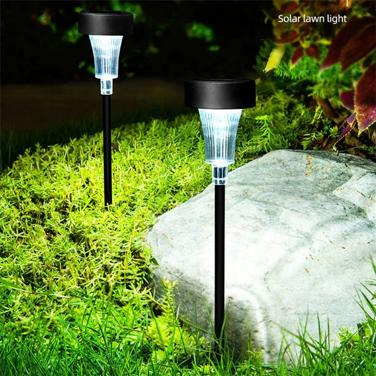 DS001 4PCS Solar Powered Home Lawn LED Lamp Waterproof Garden Decoration Light with Stake