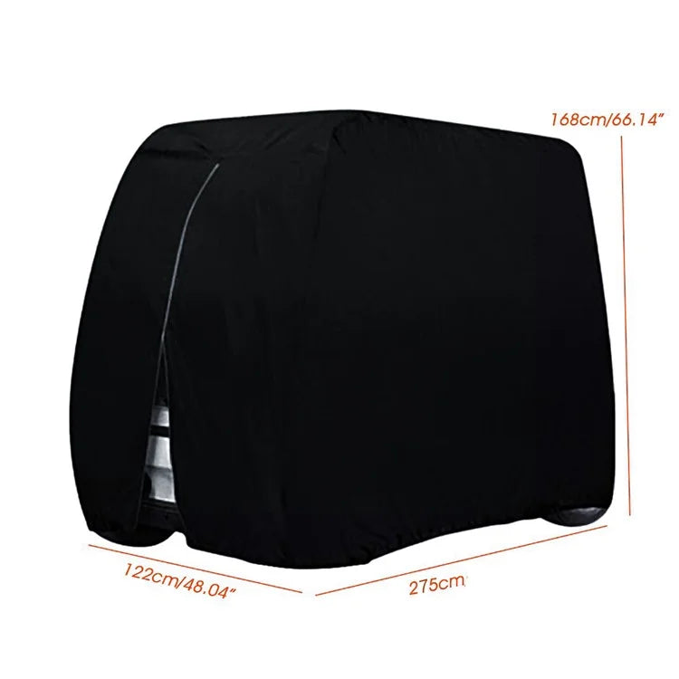 275x122x168cm 210D Oxford Fabric 2 / 4-Seater Golf Cart Cover for EZ GO, Club Car, and Yamaha Golf Carts