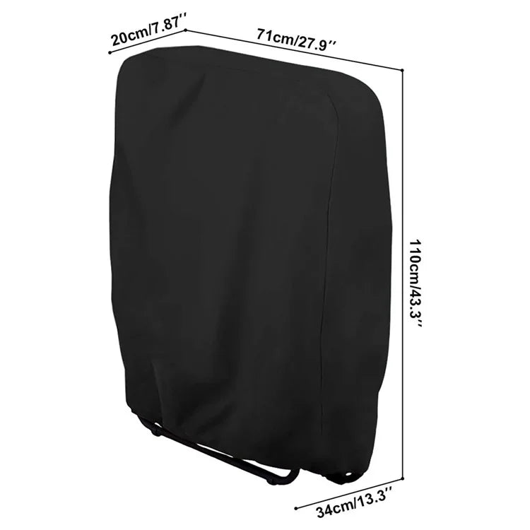 Oxford Cloth Outdoor Folding Chair Cover Waterproof Patio Furniture Dust Cover, 71x20 / 34x110cm