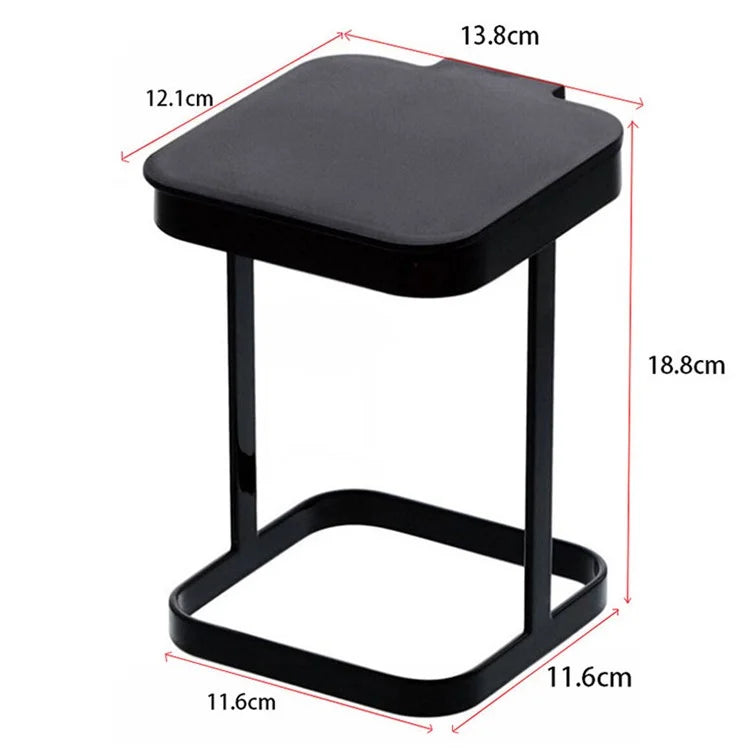 Flip Lid ABS+Metal Trash Bag Holder Kitchen Living Room Rubbish Bag Storage Rack