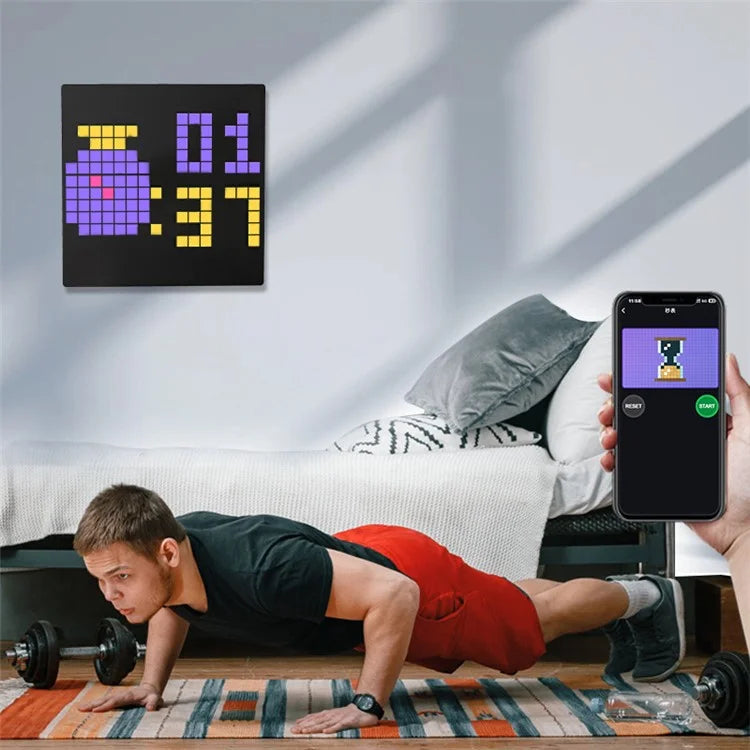 ID13 4Pcs DIY LED Pixel Art Display Screen Kit RGB Pixel Matrix Panel Room Decor