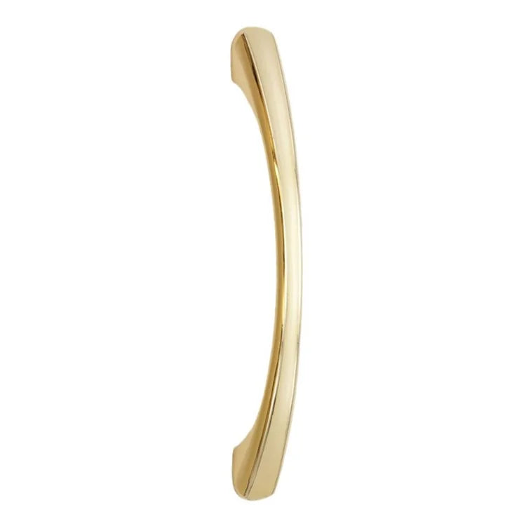 6890-96 122mm Modern Minimalist Cabinet Handle, Solid Zinc Alloy Drawer Pulls, Gold