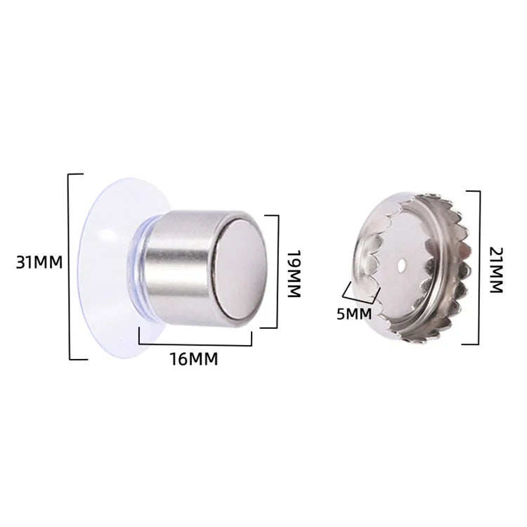 Suction Cup Wall-Mounted Soap Rack Stainless Steel Magnetic Soap Holder Drain Rack