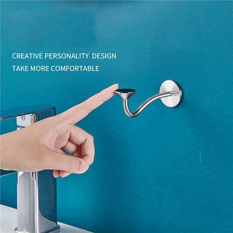 Punch-free Bathroom Wall-Mounted Soap Rack Stainless Steel Magnetic Soap Holder