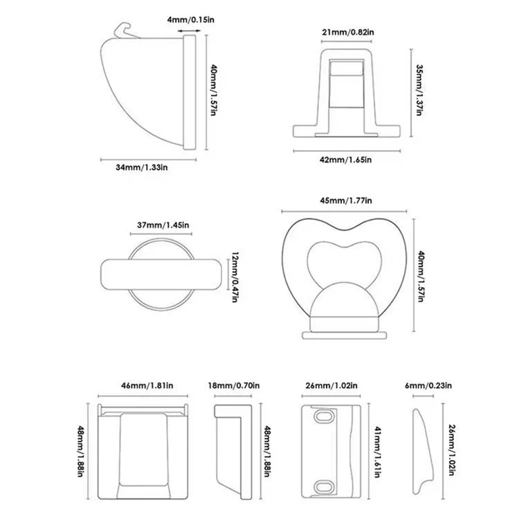 8Pcs Magnetic Cupboard Lock with Key Child Safety Lock for Kitchen Cabinets and Drawers