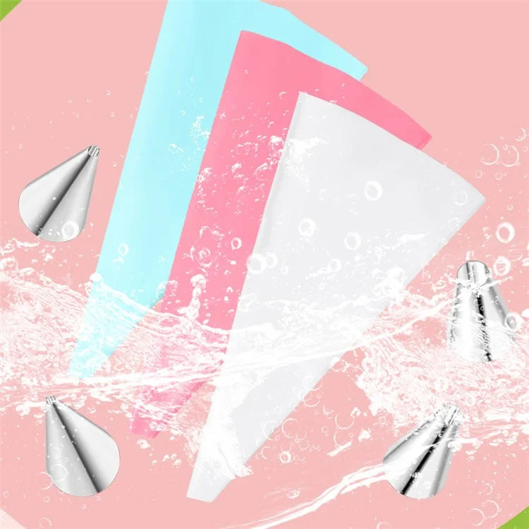 29Pcs / Set Christmas Cake DIY Tool Icing Piping Nozzles with Cream Pastry Bag Scrapers (No FDA Certificate)