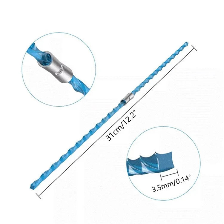 10Pcs 31cm Nylon Trimmer Line for Bosch ART 30 Combitrim, ART 30-36LI, F016800182 Replacement Thread with Buckle, Blue