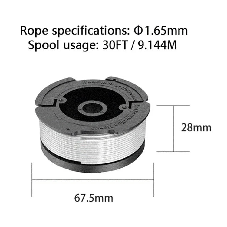 6Pcs For Black & Decker GH400 / GH500 / GH600 Wire Reels Lawn Mower Spools, AF-100-3ZP