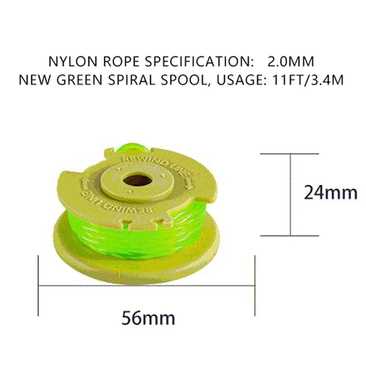8PCS For Ryobi Lawn Mower Nylon Wire Reels AC80RL3 Replacement Spools