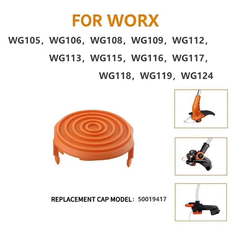 2PCS Dustproof Cap for Worx Lawn Trimmer Spool Cover Lid 50019417