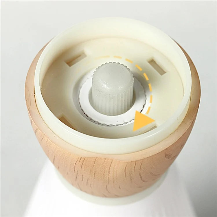 ABS+PS+Wood Pepper Grinder Sea Salt Grinding Mill Manual Grinder Kitchen Tool (BPA-Free, No FDA Certification)