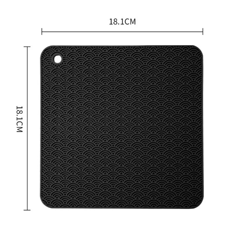 Square Silicone Bowl Dish Heat Insulation Pad Dining Table Protection Mat