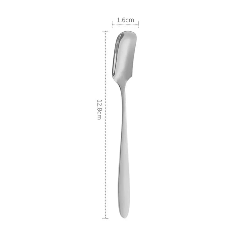 5Pcs Small Spoon / Fork Stainless Steel Dessert Spoon Fruit Fork (BPA Free, No FDA Certificate)