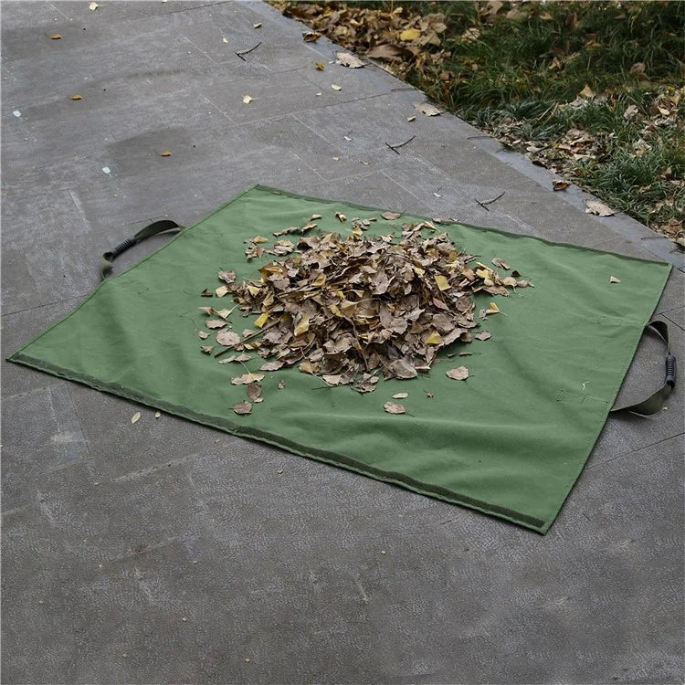 829402 Leaf Bag for Collecting Leaves, Canvas Waste Storage Handbag Tarp for Yard Garden