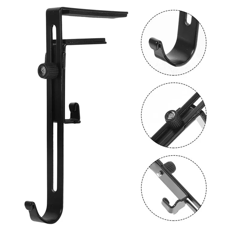 4Pcs Adjustable Christmas Stocking Hangers Non-Slip Iron Hooks for Fireplace / Table