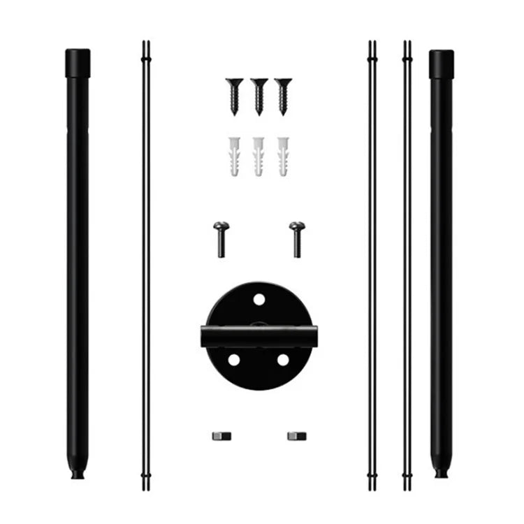 001-ZJY-PT3JB ZJY-PT3HB Detachable Wrought Iron Hanging Flower Pots with Plastic Baskets (Set of 3)