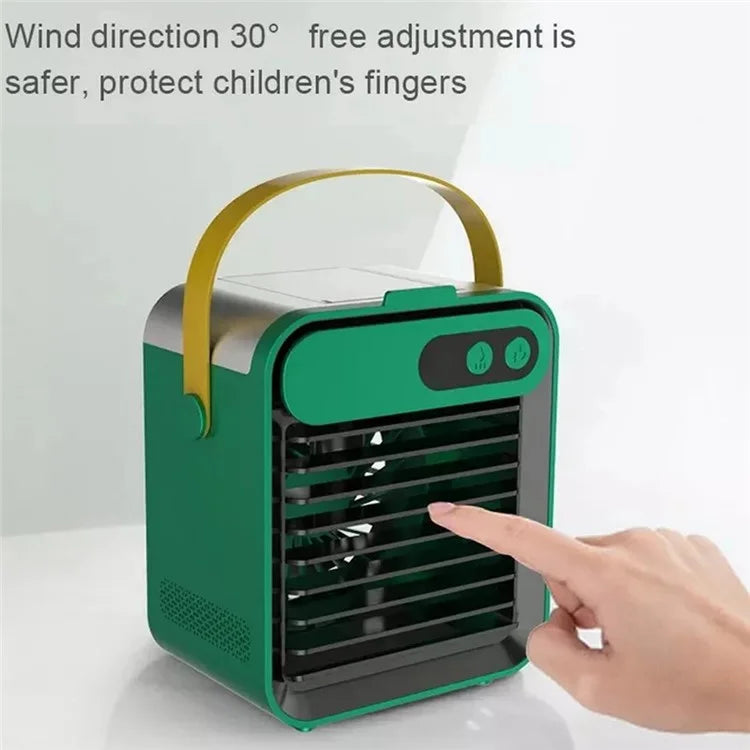 F80 Mini Desktop Air Conditioning Cooling Fan Summer USB Rechargeable Mist Diffuser Air Cooler