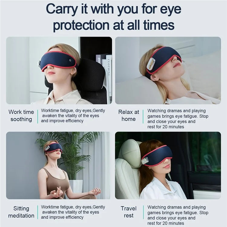 CKGO Y09 Eye Massager Heated and Cooling Compression Music Smart Eye Mask