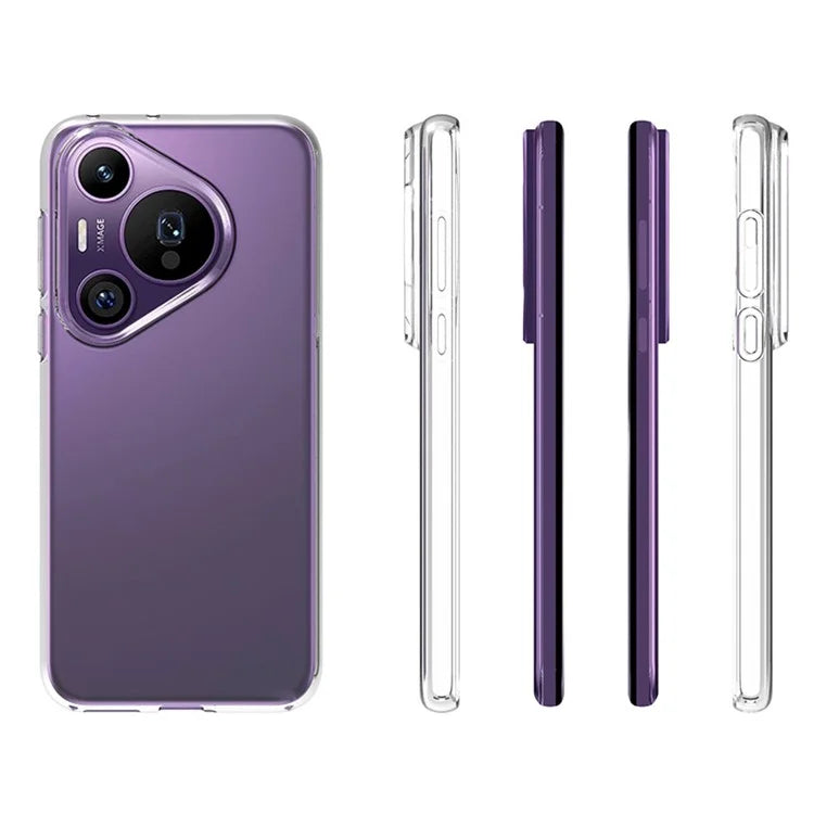 10Pcs / Pack For Huawei Pura 70 Pro / Pura 70 Pro+ Case Watermark-Free Anti-Scratch TPU Phone Cover