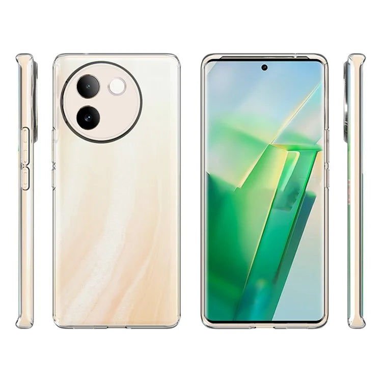 10Pcs / Set For vivo V30e 5G Case Clear TPU Watermark-Free Shockproof Phone Cover