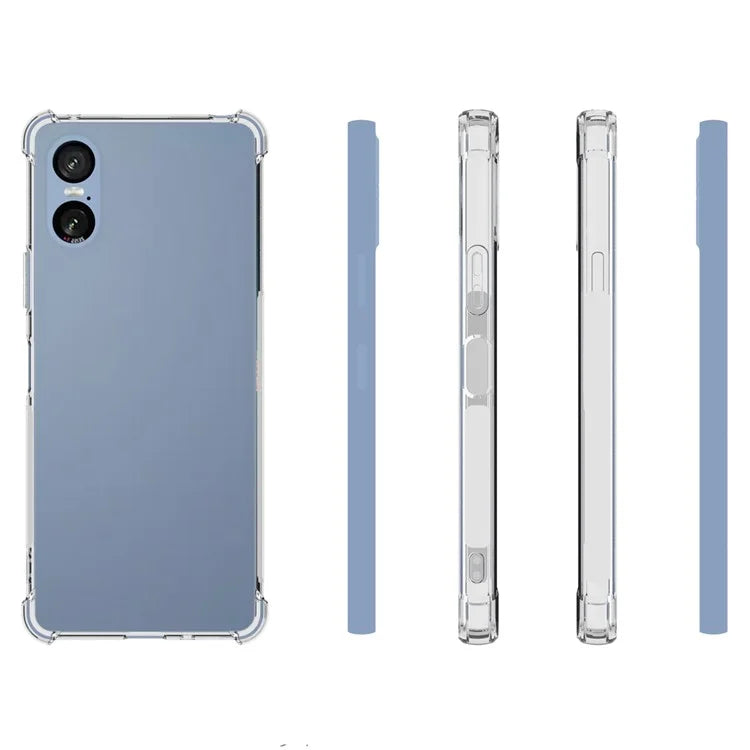 For Sony Xperia 10 VI TPU Case Four Corners Protection Clear Phone Cover