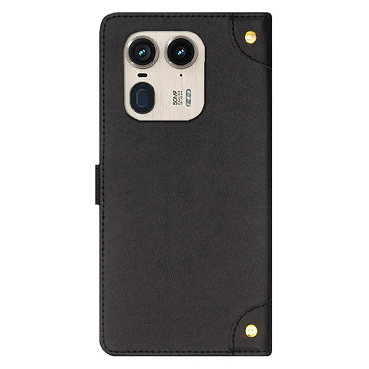 IDEWEI For Motorola Edge 50 Ultra 5G / Moto X50 Ultra 5G Case Card Holder Leather Stand Phone Cover