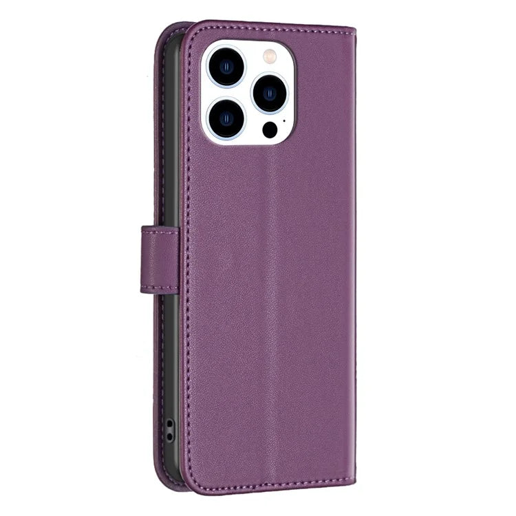 BINFEN COLOR BF17 For iPhone 16 Pro Max Case Flip Leather Wallet Phone Cover
