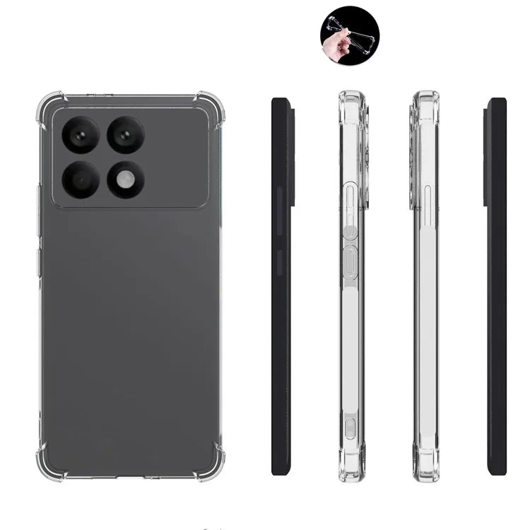 For Xiaomi Poco F6 Pro 5G / Redmi K70 5G / K70 Pro 5G Case TPU Anti-Slip Shockproof Corners Phone Cover