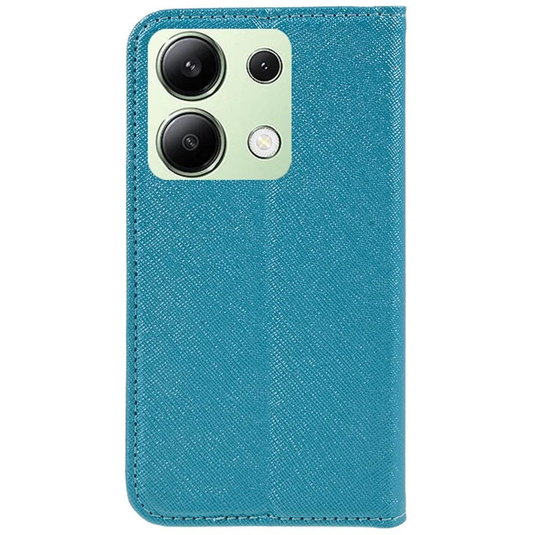 For Xiaomi Redmi Note 13 4G Wallet Case Cross Texture Leather Flip Phone Cover