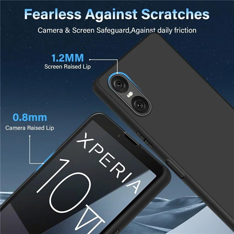 For Sony Xperia 10 VI Case Matte Back Slim TPU Phone Cover