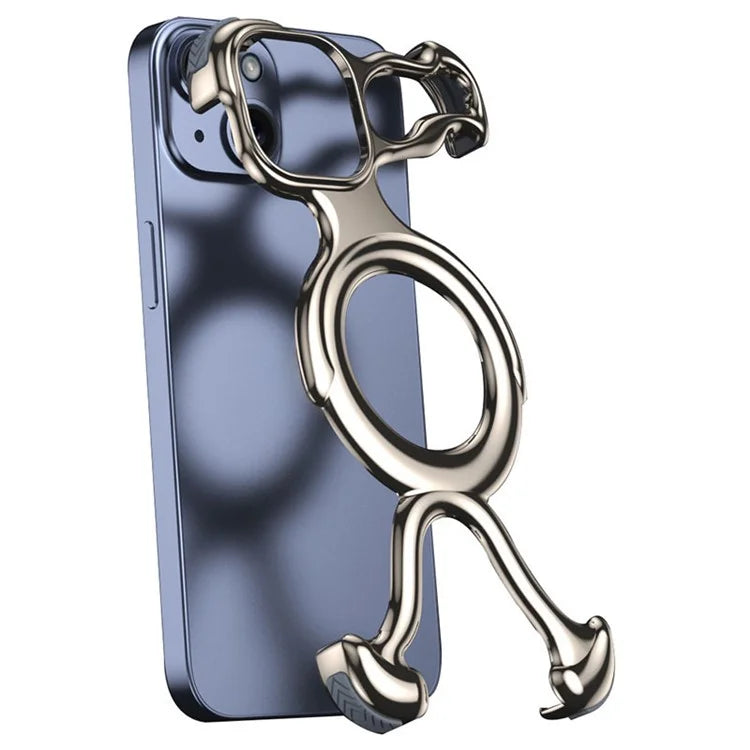 For iPhone 15 Magnetic Bumper Case Hard PC Borderless Slim Phone Cover