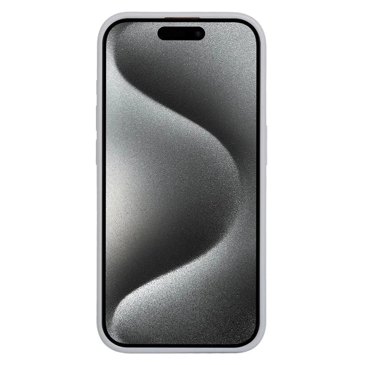For iPhone 15 Case PU Leather+TPU Phone Cover with Magnetic Card Holder