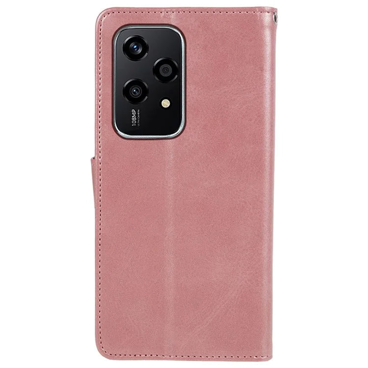 For Honor 200 Lite Case Leather Wallet Phone Cover with Magnetic Clasp