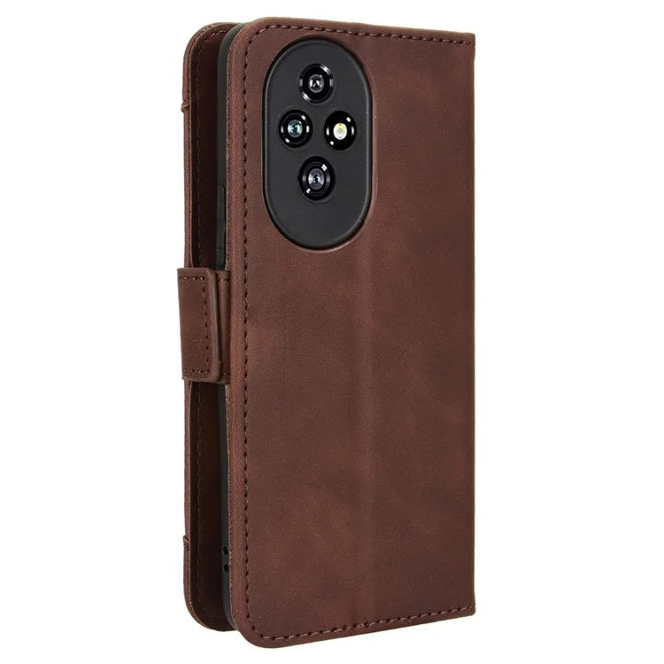 For Honor 200 5G Case Multiple Card Slots Leather Wallet Phone Shell