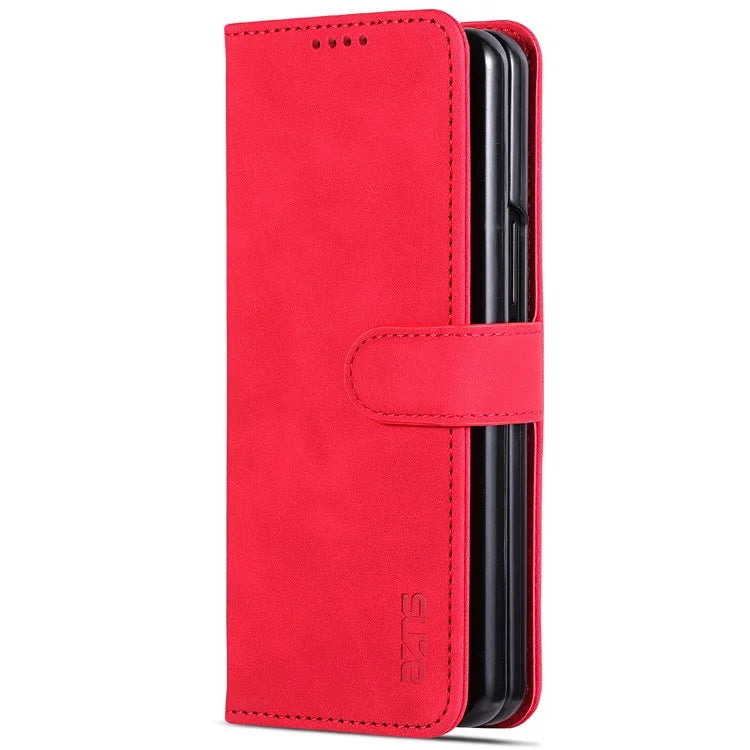 AZNS For Samsung Galaxy Z Fold6 5G Case PC Interior PU Leather Phone Cover Wallet