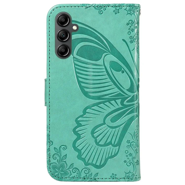 For Samsung Galaxy A05s 4G Case with Hand Strap Butterfly Leather Wallet Phone Cover